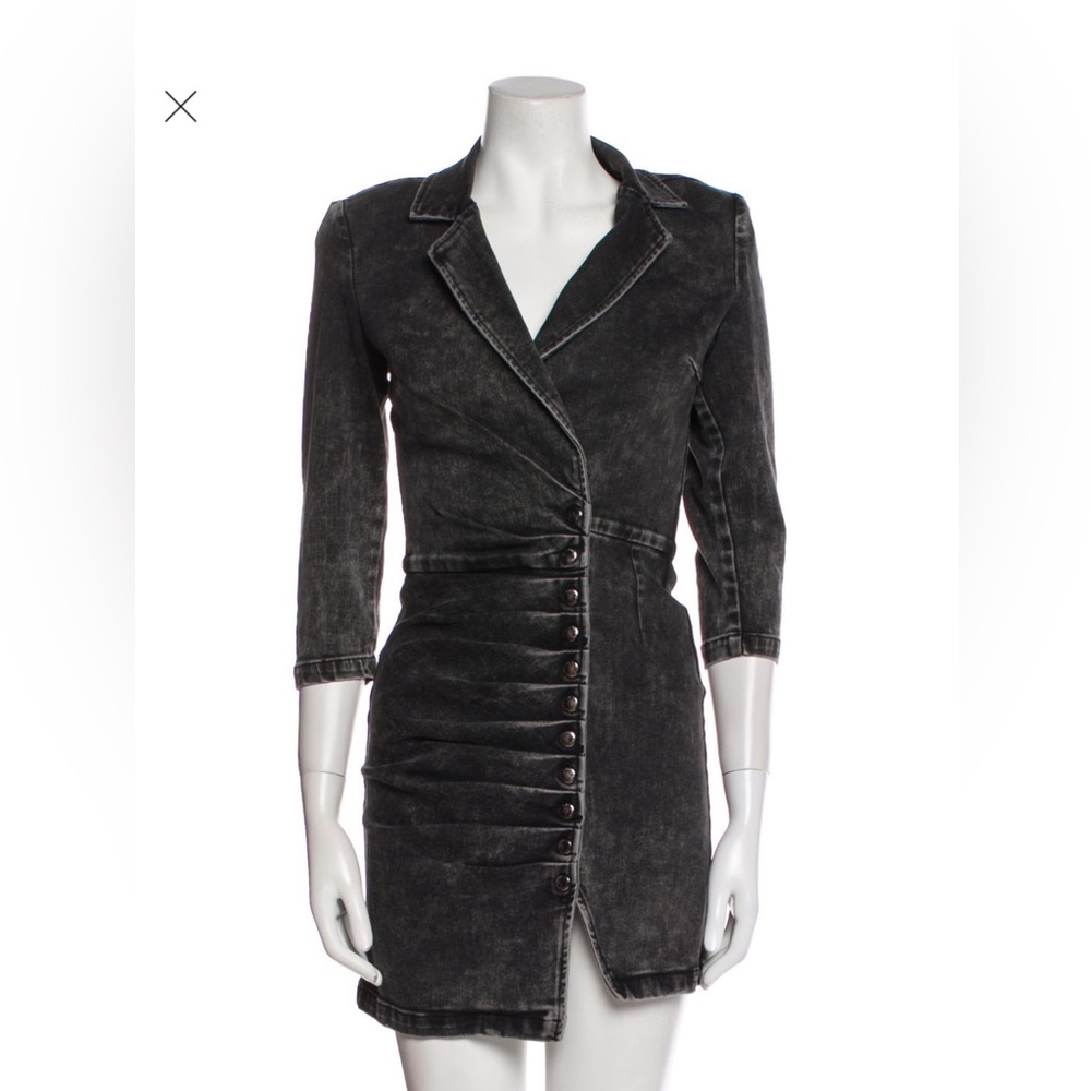 Rétrofete Dress/Jacket/Duster Acid Wash Black/Grey  - Size L (but runs small)